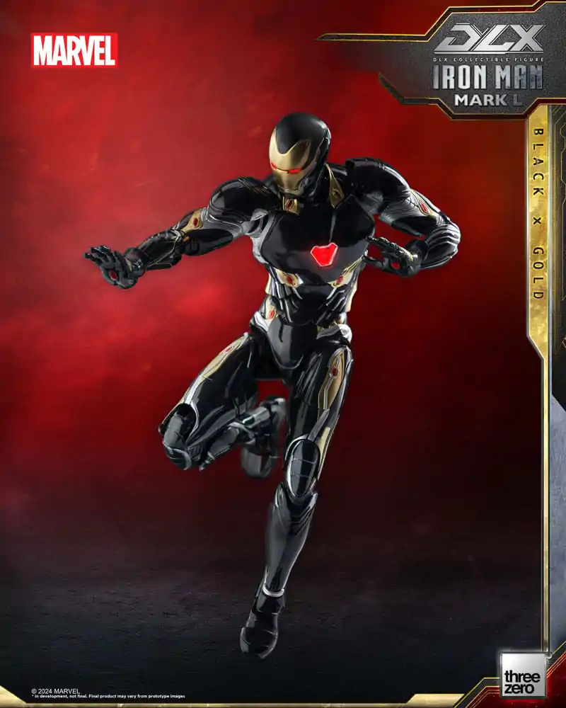 Infinity Saga DLX akčná figúrka 1/12 Iron Man Mark 50 (Black X Gold) 17 cm termékfotó