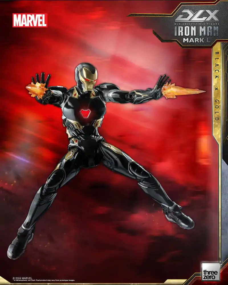 Infinity Saga DLX akčná figúrka 1/12 Iron Man Mark 50 (Black X Gold) 17 cm termékfotó