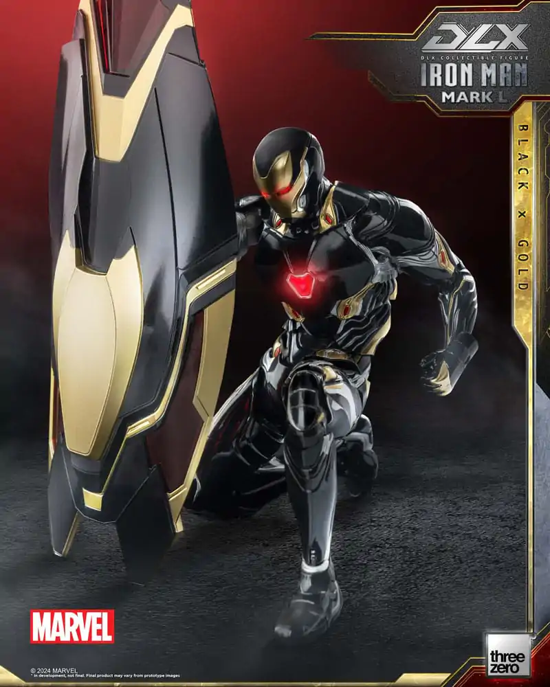 Infinity Saga DLX akčná figúrka 1/12 Iron Man Mark 50 (Black X Gold) 17 cm termékfotó