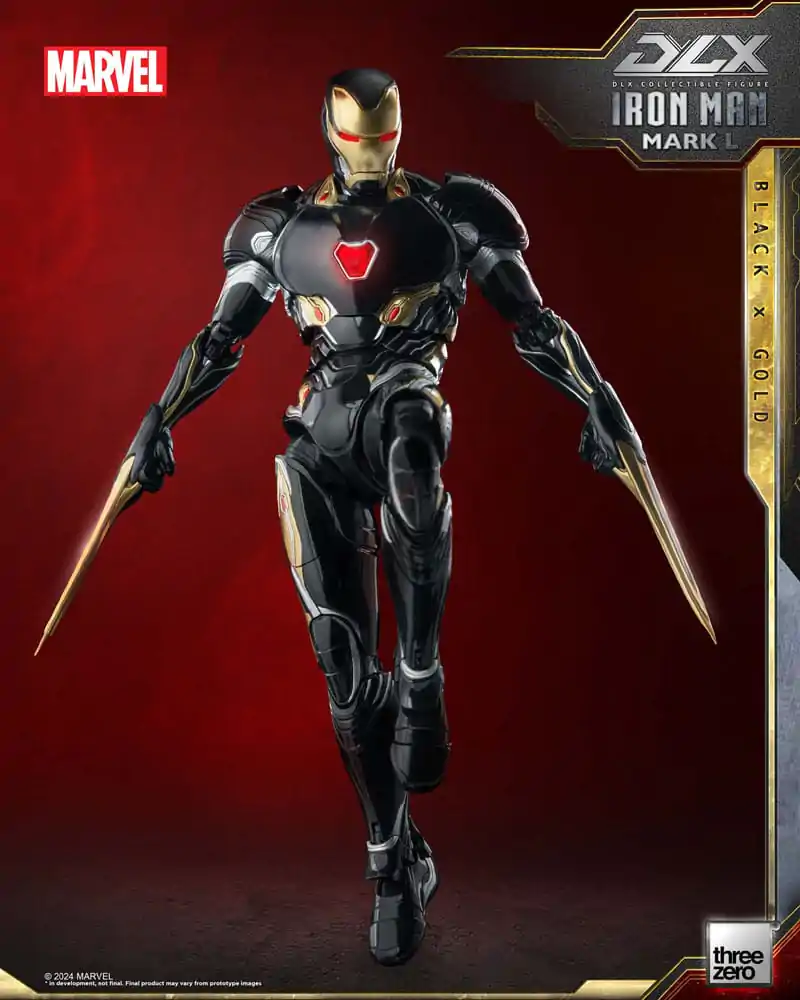 Infinity Saga DLX akčná figúrka 1/12 Iron Man Mark 50 (Black X Gold) 17 cm termékfotó