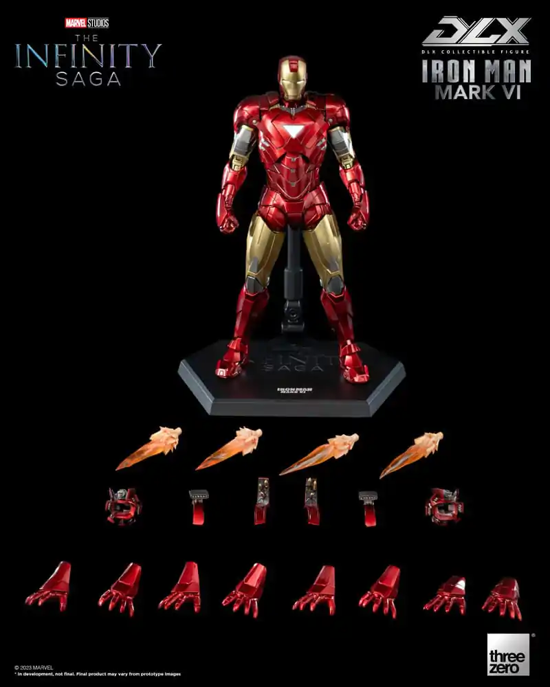 Infinity Saga DLX Akčná figúrka 1/12 Iron Man Mark 6 17 cm produktová fotografia