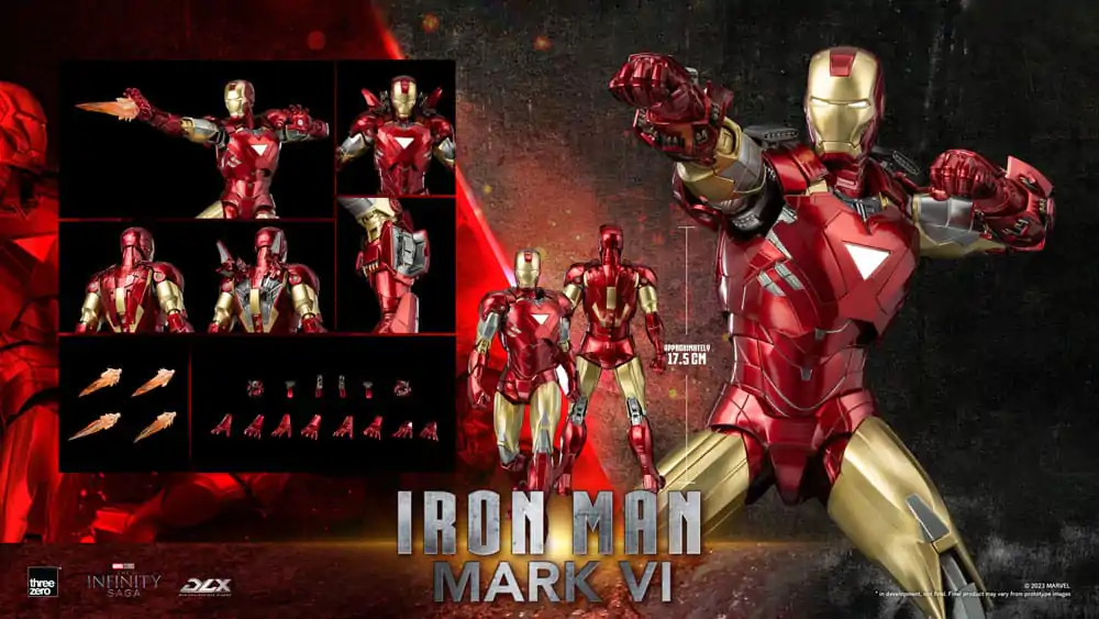 Infinity Saga DLX Akčná figúrka 1/12 Iron Man Mark 6 17 cm produktová fotografia