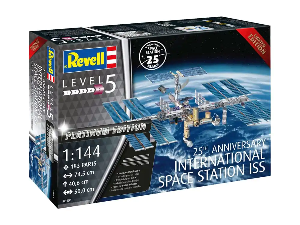 International Space Station ISS Model Kit Darčeková sada 1/144 25th Anniversary Platinum Edition 74 cm termékfotó