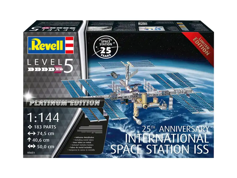 International Space Station ISS Model Kit Darčeková sada 1/144 25th Anniversary Platinum Edition 74 cm termékfotó