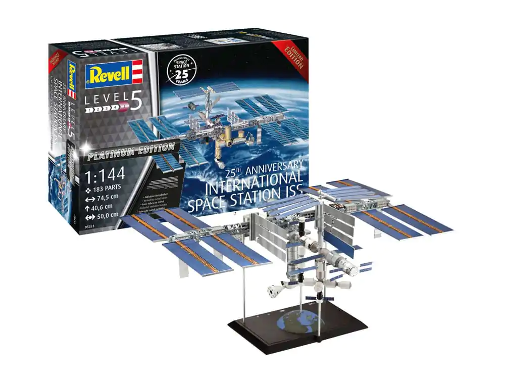 International Space Station ISS Model Kit Darčeková sada 1/144 25th Anniversary Platinum Edition 74 cm termékfotó