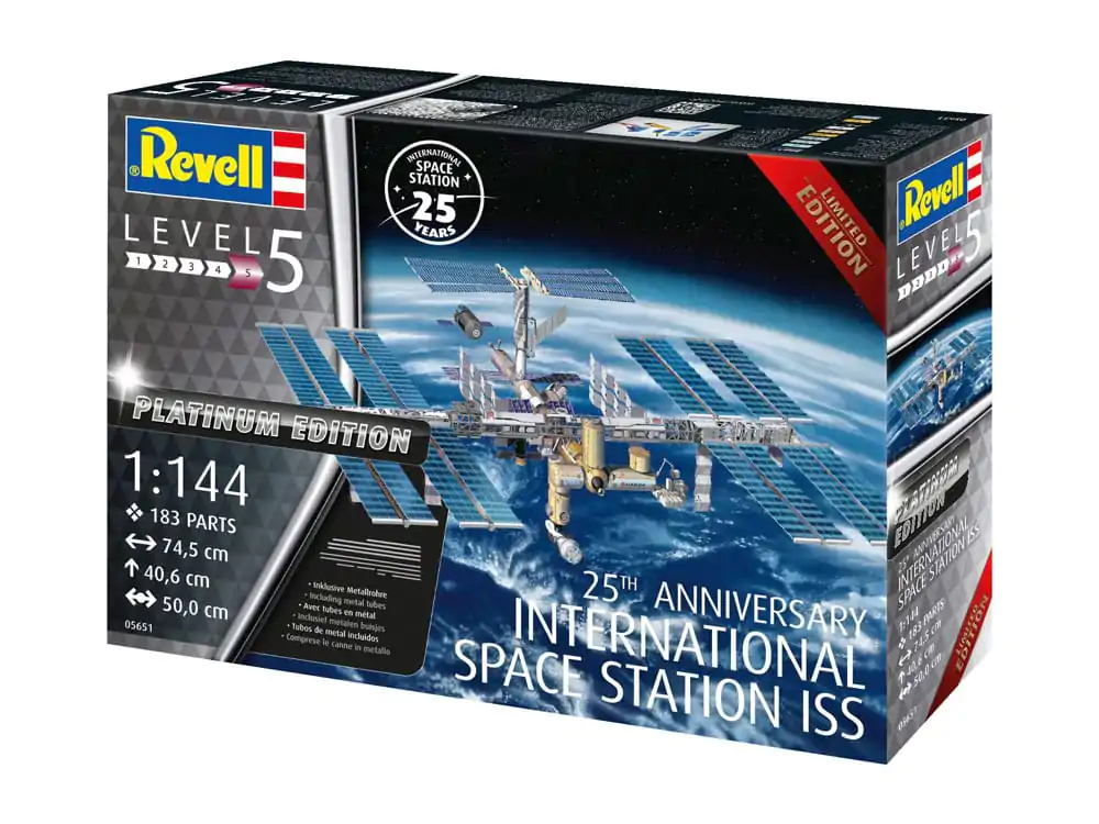 International Space Station ISS Model Kit Darčeková sada 1/144 25th Anniversary Platinum Edition 74 cm termékfotó