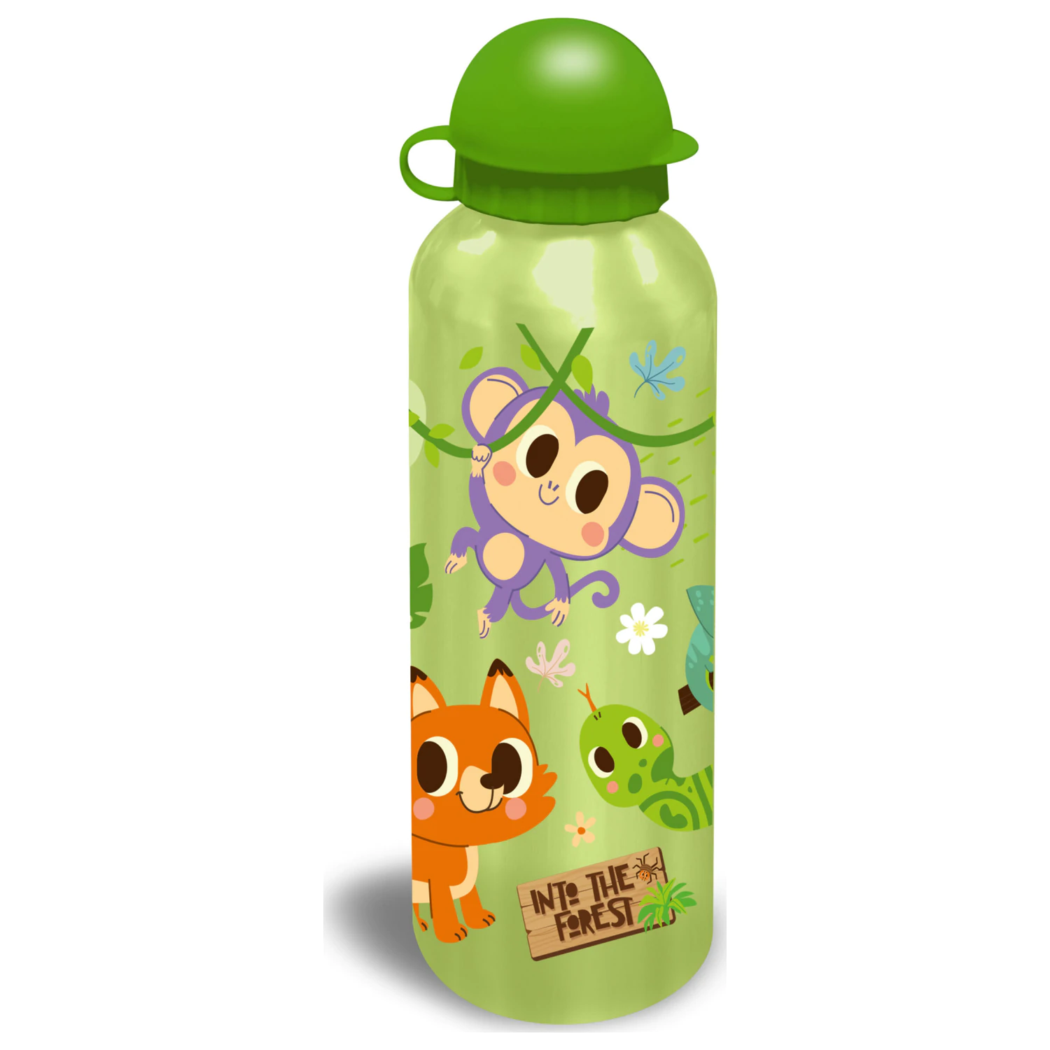 Into the Forest hliníková fľaša na vodu s uzáverom na pitie 500 ml produktová fotografia