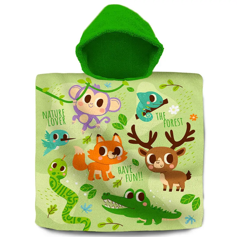 Into the Forest bavlnené pončo osuška produktová fotografia