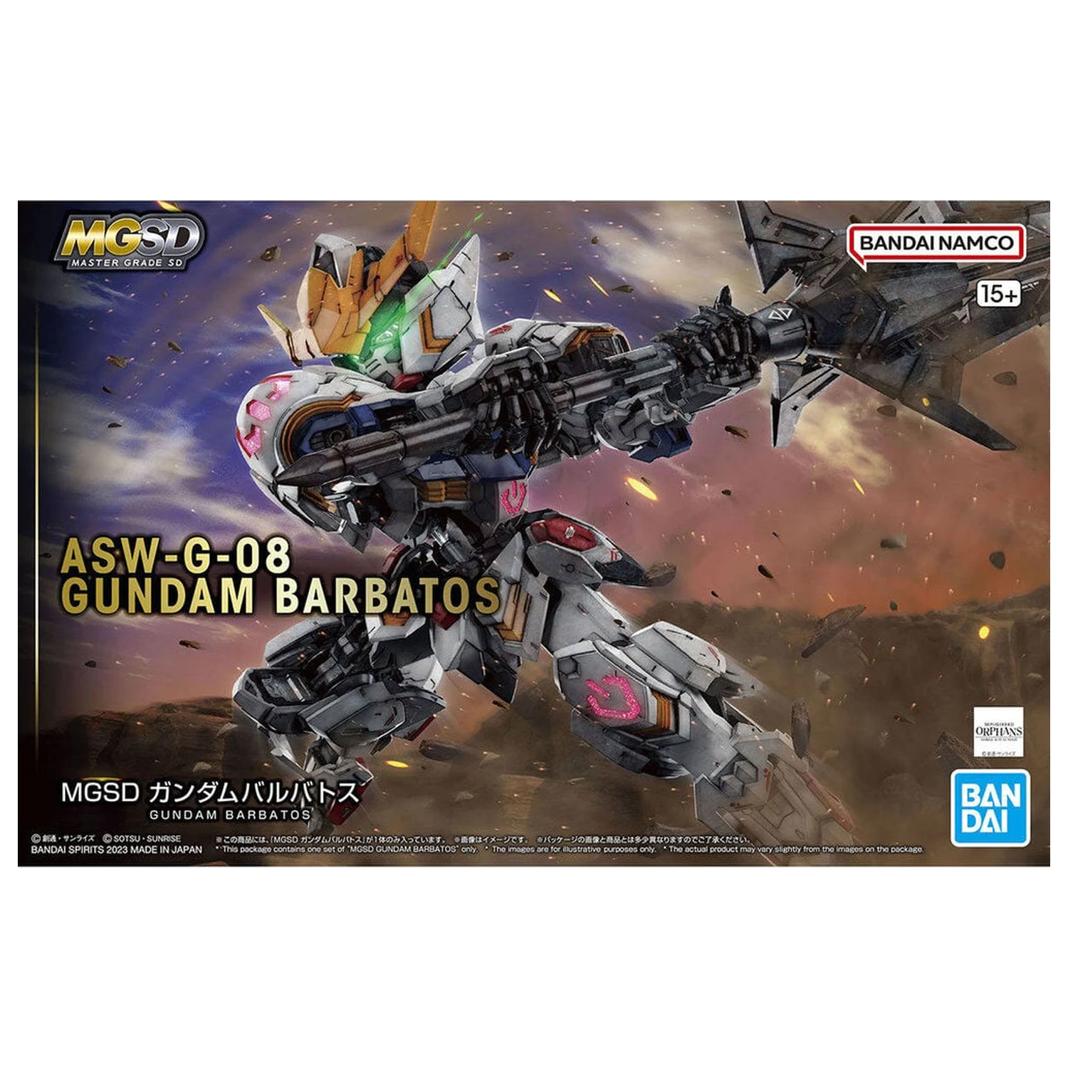 Iron-Blooded Orphans ASW-G-08 Gundam Barbatos Model kit MGSD produktová fotografia