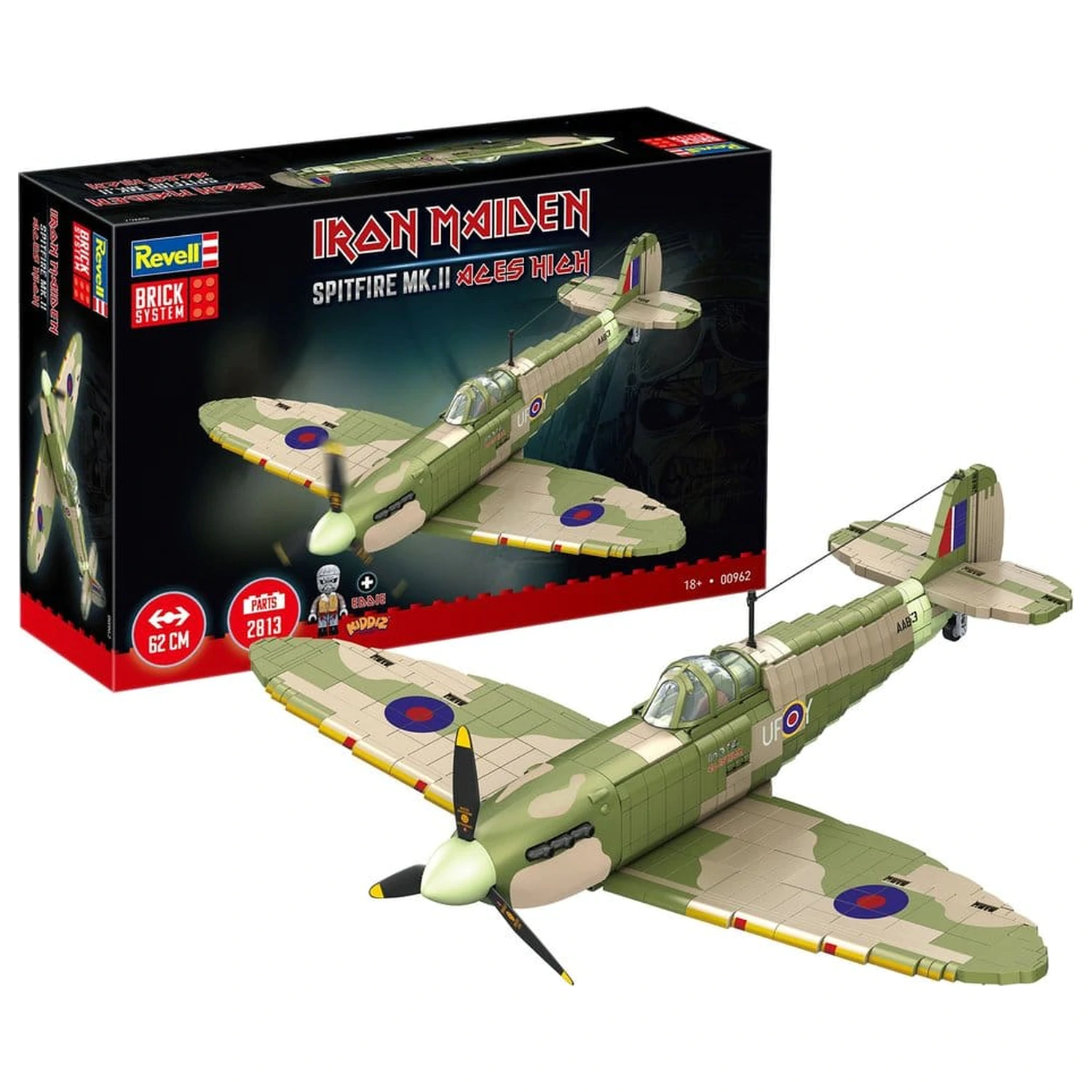 Iron Maiden stavebnica Brick System Spitfire MK.II Aces High 58 cm produktová fotografia