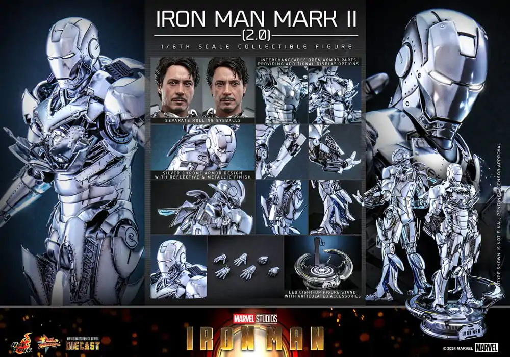 Akčná figúrka Iron Man 1/6 Iron Man Mark II (2.0) 33 cm produktová fotografia