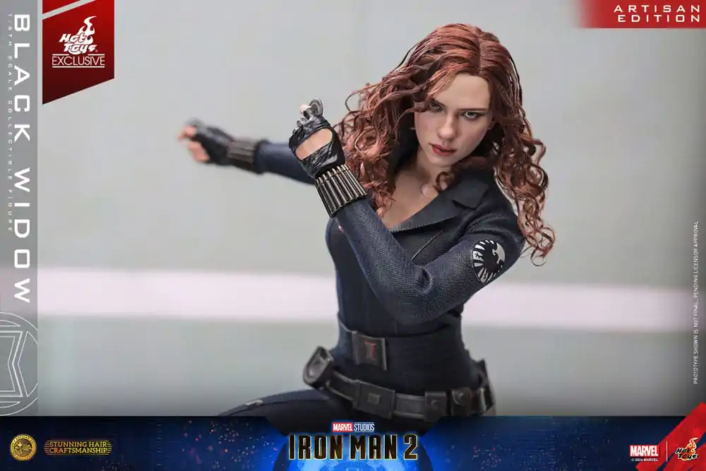 Iron Man 2 Akčná figúrka 1/6 Black Widow Artisan Edition Hot Toys Exclusive 28 cm produktová fotografia