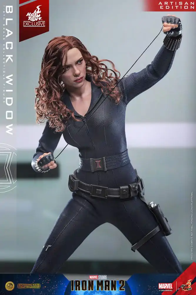Iron Man 2 Akčná figúrka 1/6 Black Widow Artisan Edition Hot Toys Exclusive 28 cm produktová fotografia