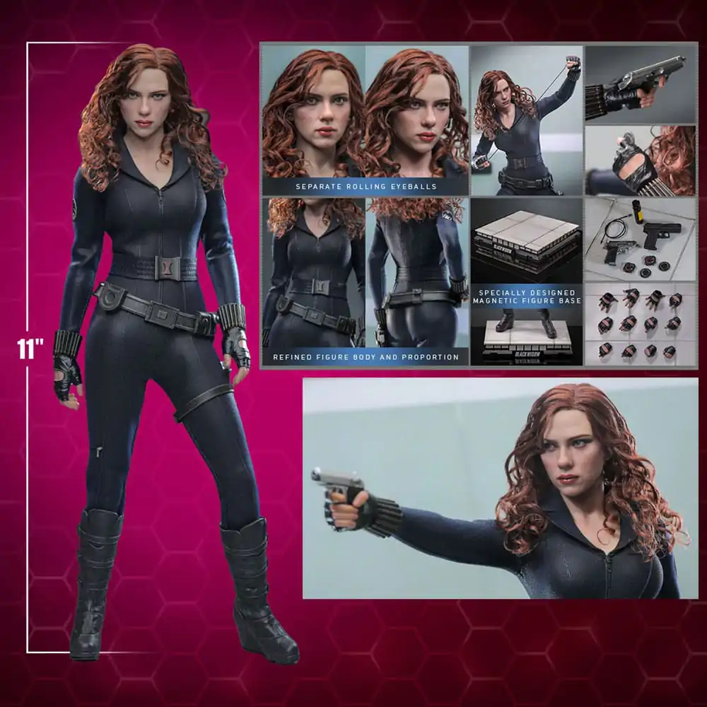 Iron Man 2 Akčná figúrka 1/6 Black Widow Artisan Edition Hot Toys Exclusive 28 cm produktová fotografia