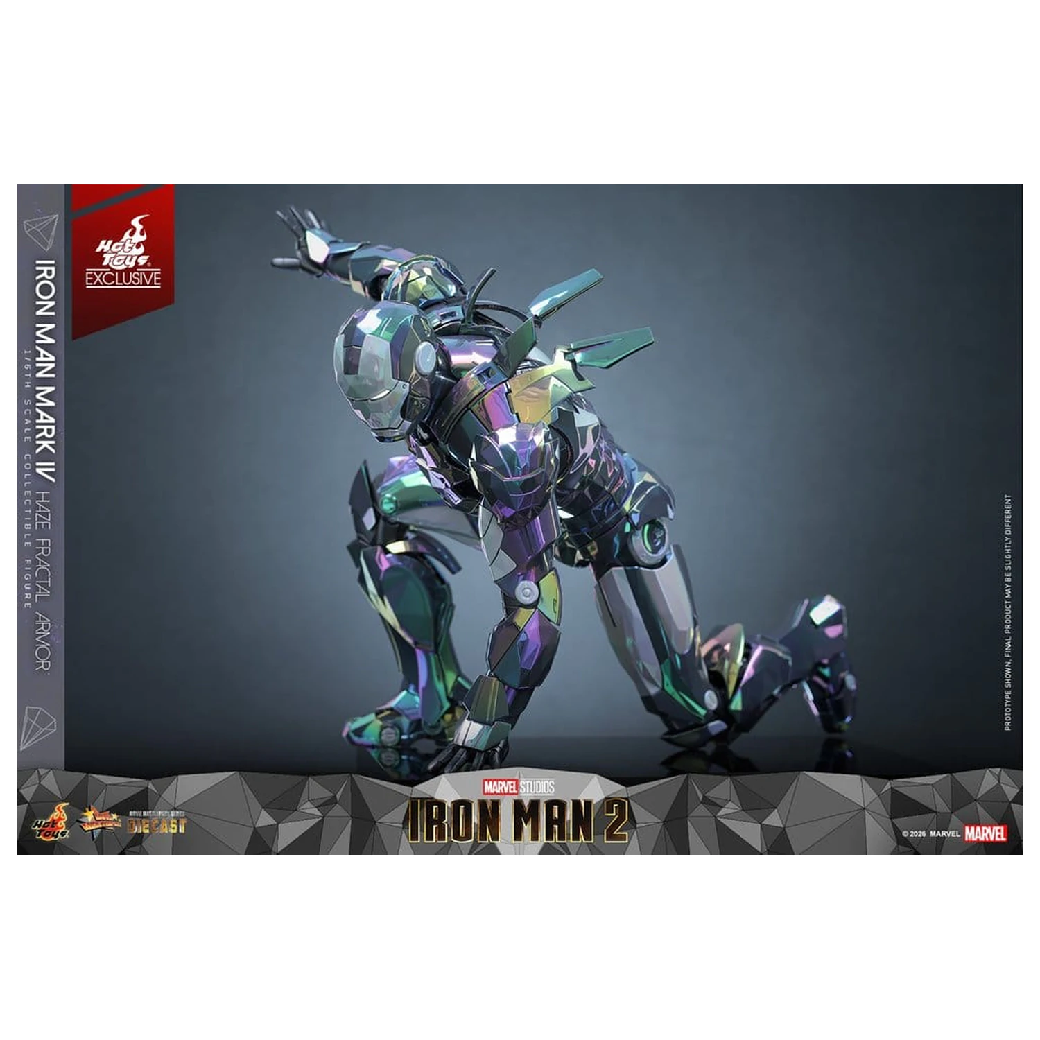 Iron Man 2 akčná figúrka 1/6 Iron Man Mark IV (Haze Fractal Armor) 33 cm produktová fotografia