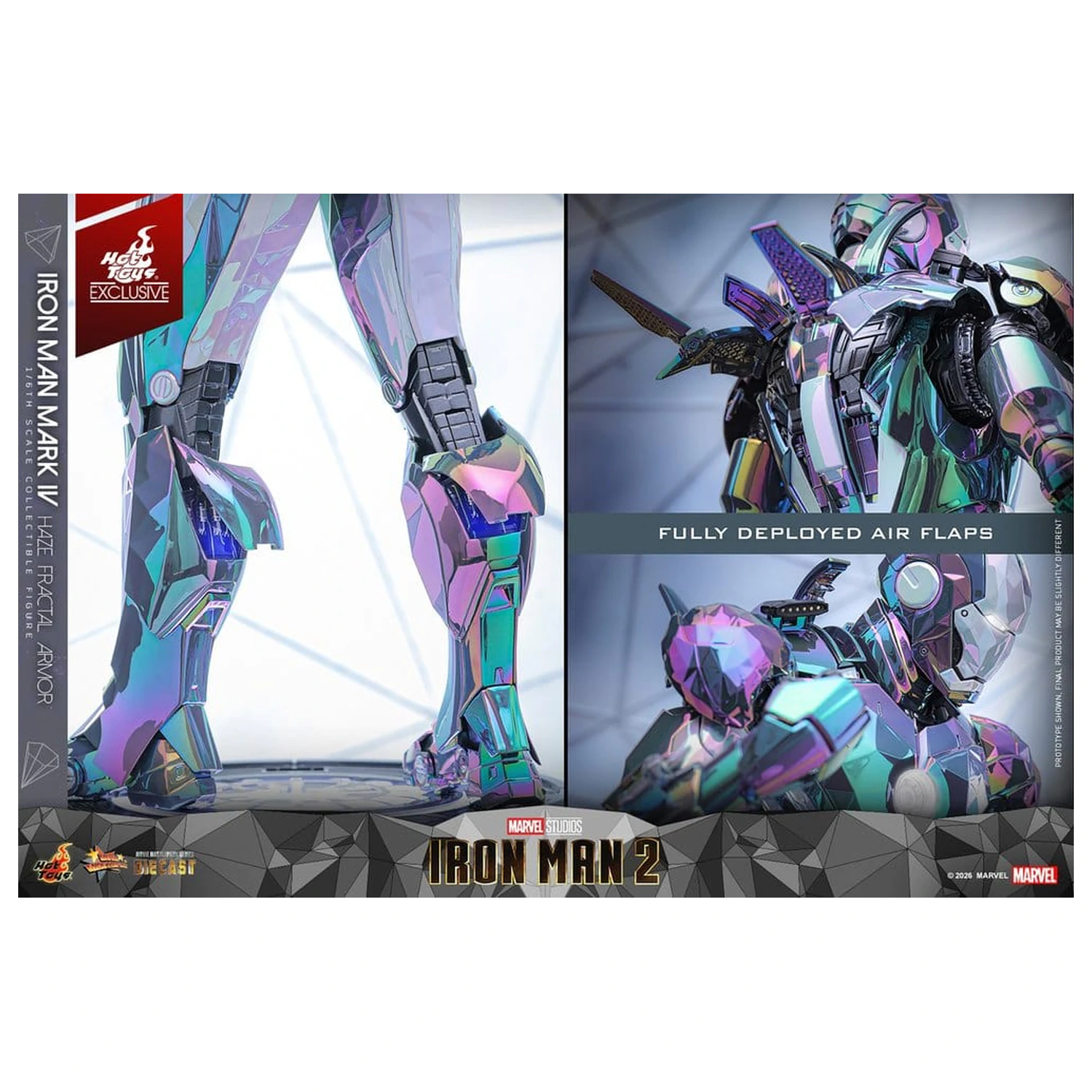 Iron Man 2 akčná figúrka 1/6 Iron Man Mark IV (Haze Fractal Armor) 33 cm produktová fotografia