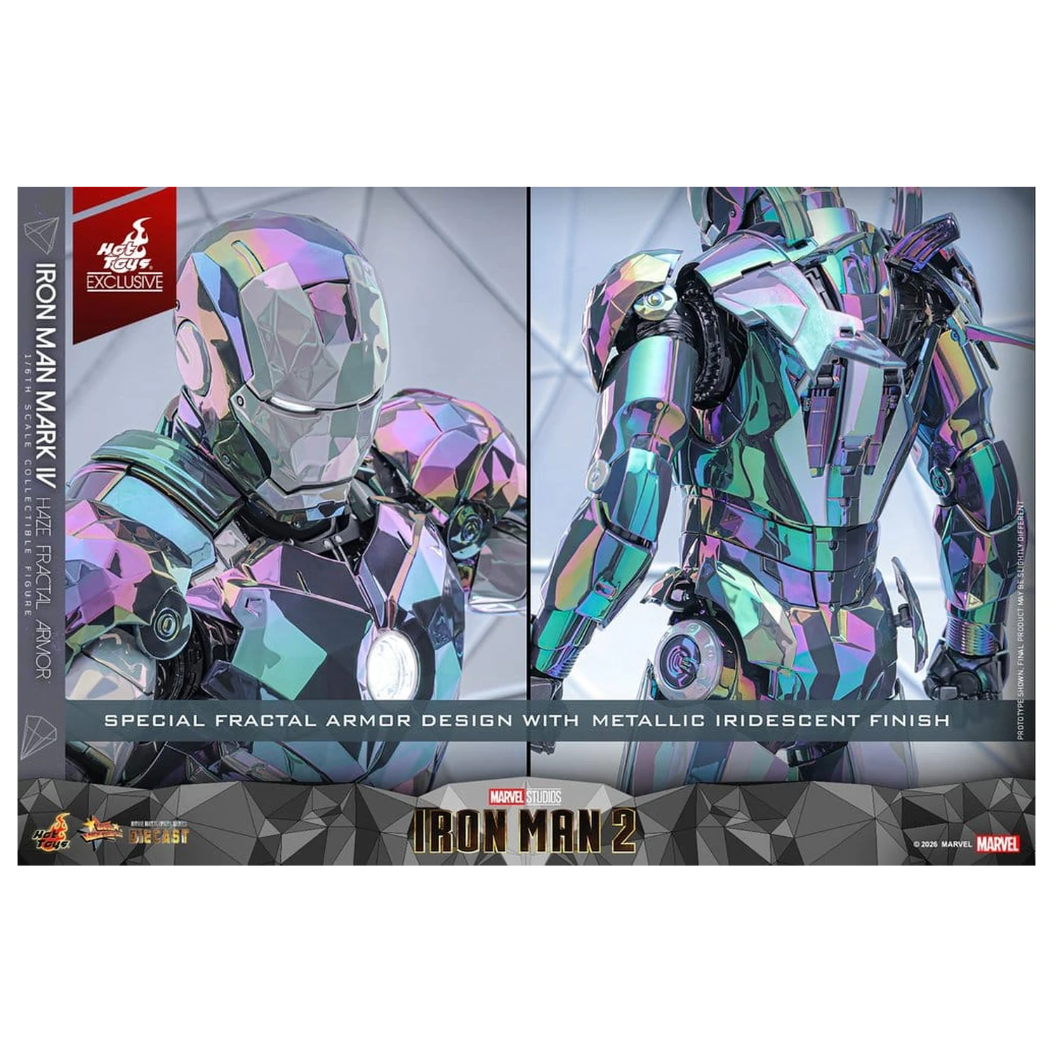 Iron Man 2 akčná figúrka 1/6 Iron Man Mark IV (Haze Fractal Armor) 33 cm produktová fotografia