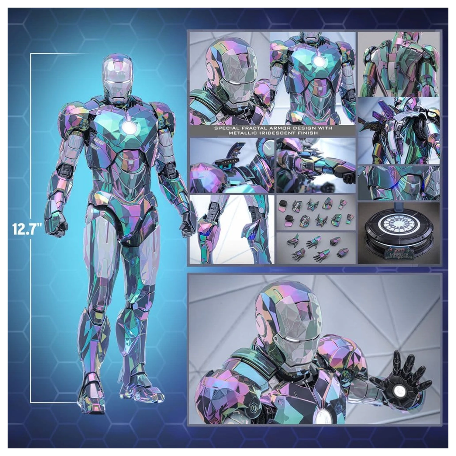 Iron Man 2 akčná figúrka 1/6 Iron Man Mark IV (Haze Fractal Armor) 33 cm produktová fotografia