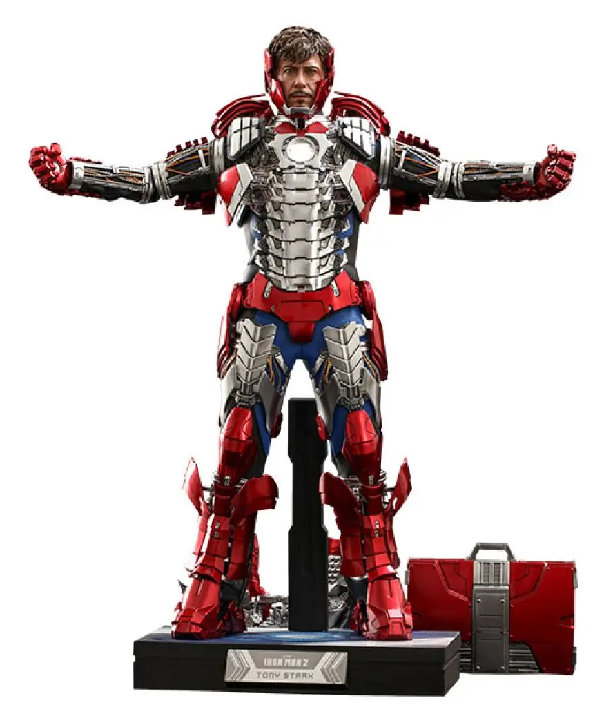 Iron Man 2 Movie Masterpiece Akčná figúrka 1/6 Tony Stark (Mark V Suit Up verzia) Deluxe 31 cm termékfotó