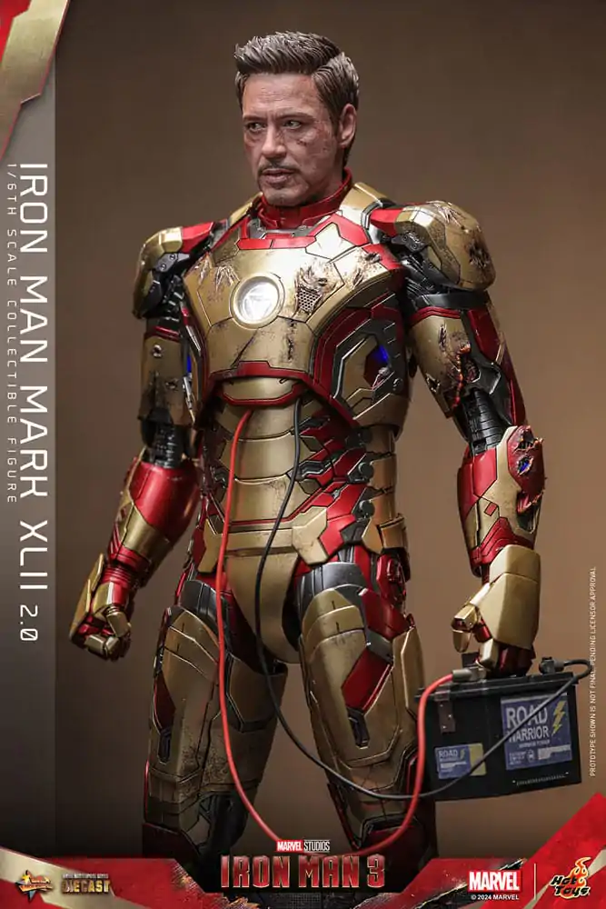 Iron Man 3 Movie Masterpiece Diecast Akčná figúrka 1/6 Iron Man Mark XLII (2.0) 32 cm termékfotó