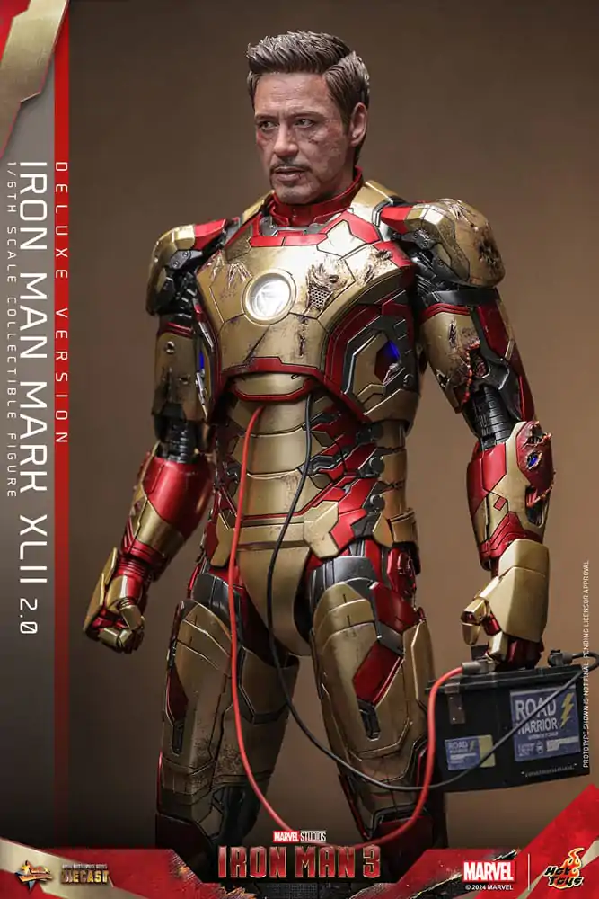 Iron Man 3 Movie Masterpiece Diecast Akčná figúrka 1/6 Iron Man Mark XLII (2.0) Deluxe 32 cm termékfotó