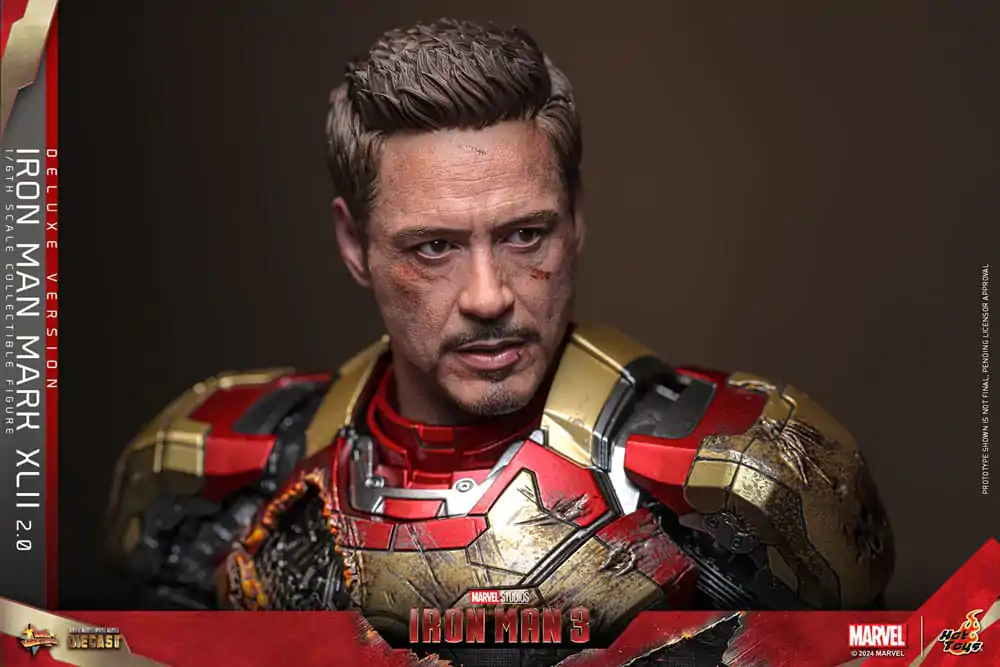 Iron Man 3 Movie Masterpiece Diecast Akčná figúrka 1/6 Iron Man Mark XLII (2.0) Deluxe 32 cm termékfotó