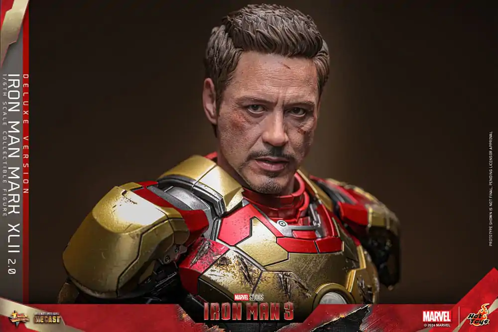 Iron Man 3 Movie Masterpiece Diecast Akčná figúrka 1/6 Iron Man Mark XLII (2.0) Deluxe 32 cm termékfotó