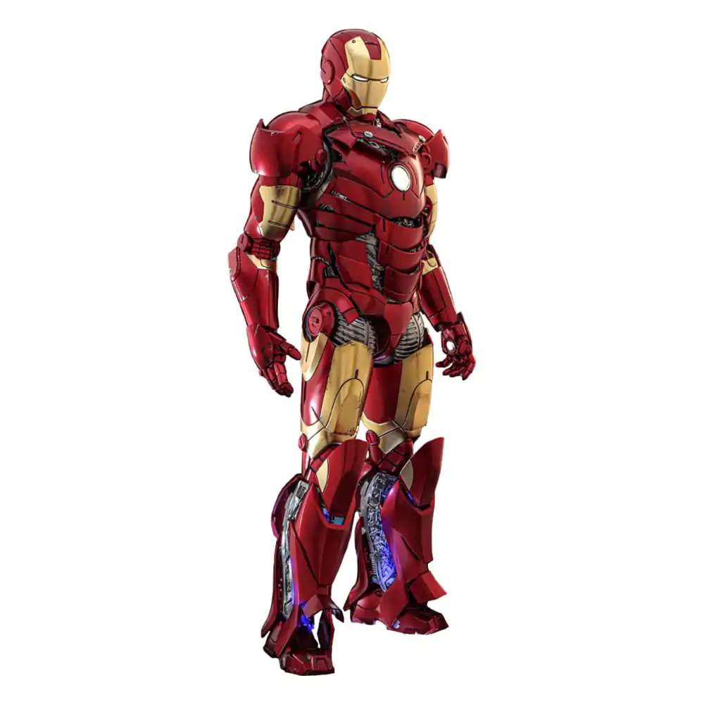 Iron Man Movie Masterpiece Diecast akčná figúrka 1/6 Iron Man Mark III (Armor Suit Up Version) 32 cm produktová fotografia