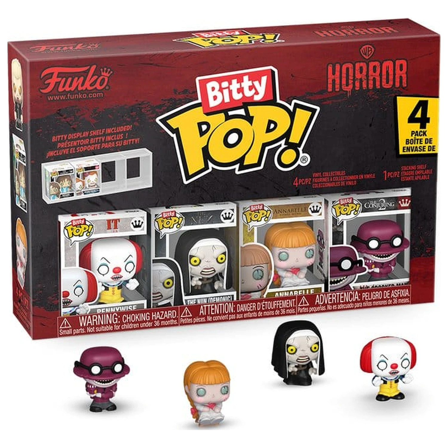 IT Bitty Funko POP! Vinylová figúrka 4-balenie Pennywise 2,5 cm produktová fotografia