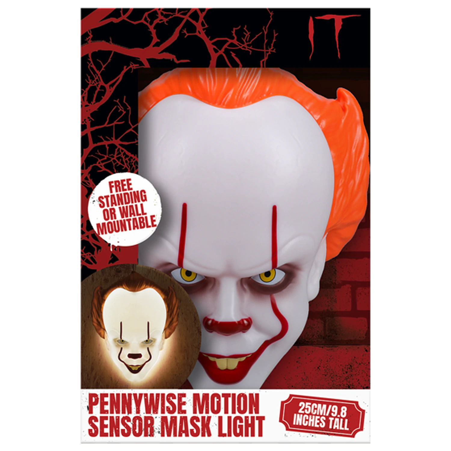 IT Pennywise Maska svetelný snímač pohybu produktová fotografia