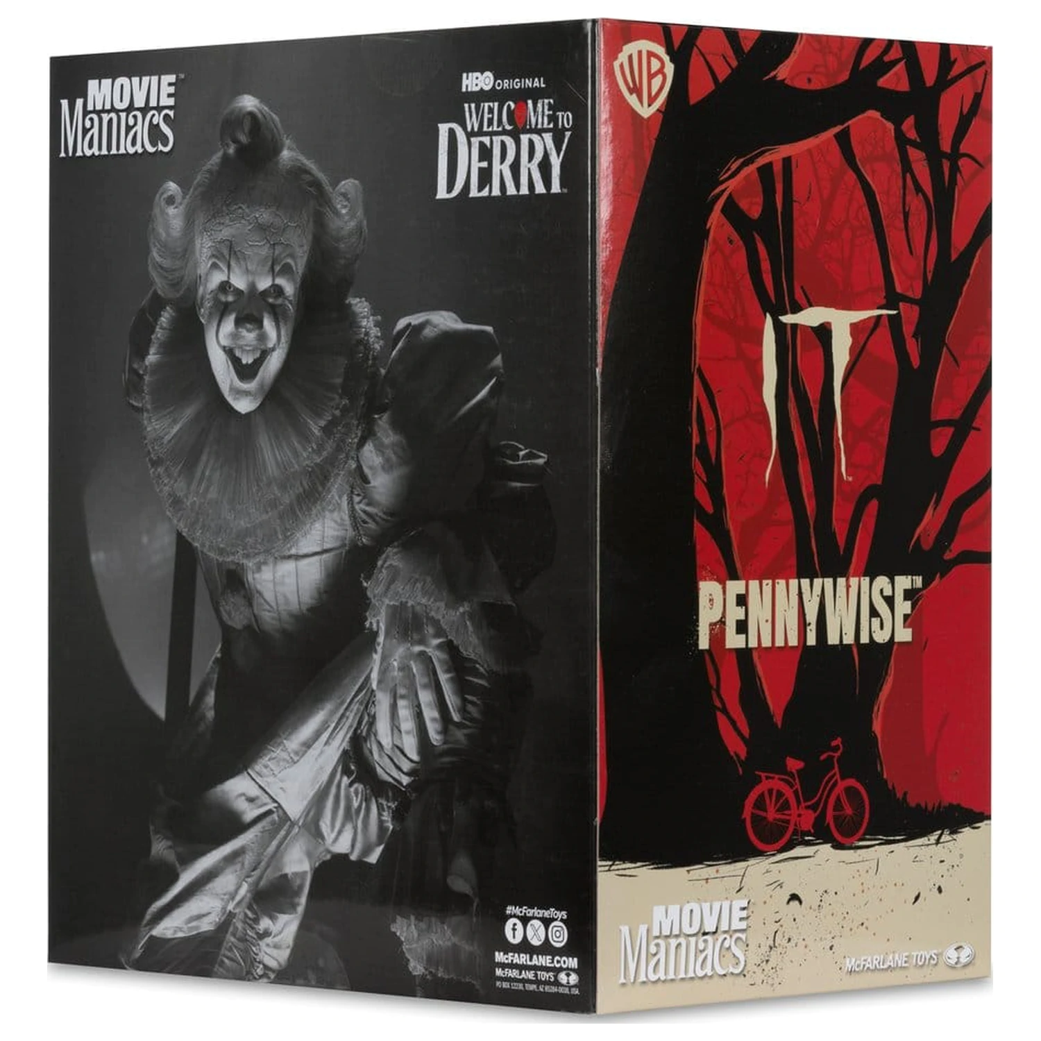 It Vitajte vo figúrke Derry Movie Maniacs Pennywise (čierno-biela) 16 cm produktová fotografia