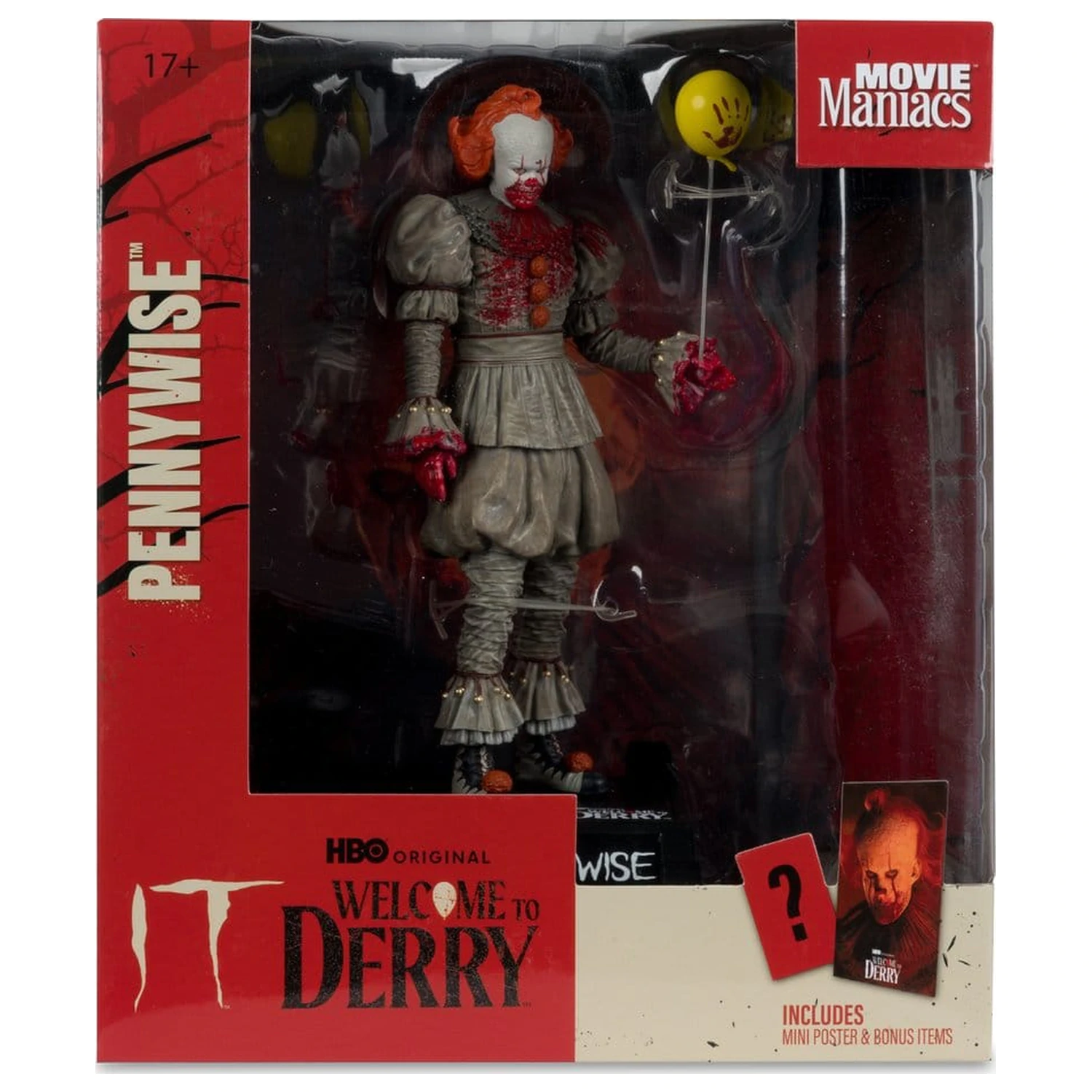 It Vitajte v Derry Movie Maniacs figúrka Pennywise (krvavý) 16 cm produktová fotografia