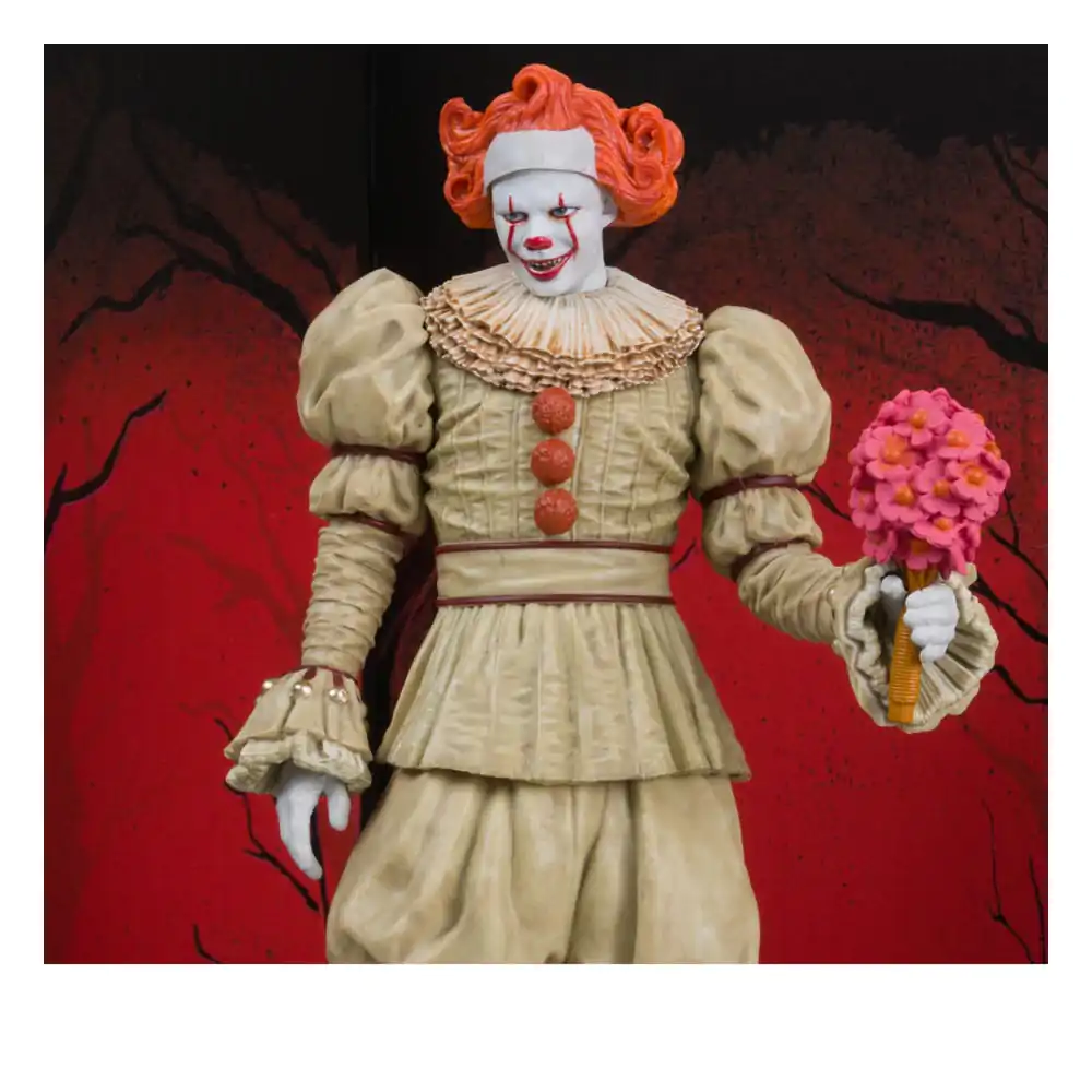 It: Welcome to Derry Movie Maniacs PVC socha Pennywise (Flashback) (Gold Label) 16 cm produktová fotografia