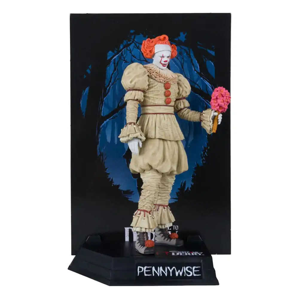 It: Welcome to Derry Movie Maniacs PVC socha Pennywise (Flashback) (Gold Label) 16 cm produktová fotografia