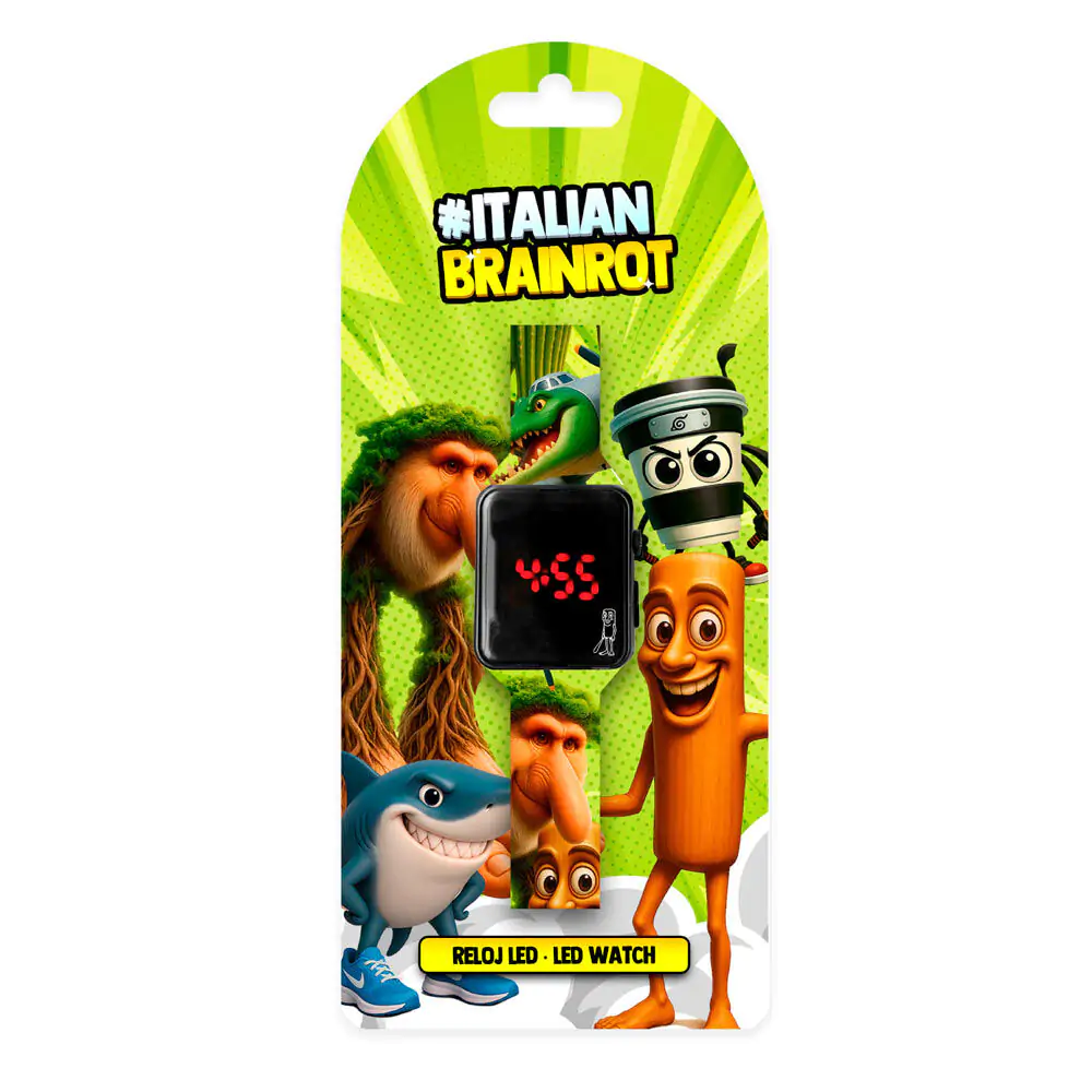 Italian Brainrot Digitálne LED hodinky produktová fotografia