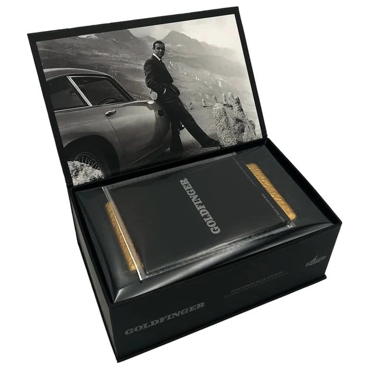 James Bond Replika filmovej rekvizity 1/1 Goldfinger Fort Knox Zliatok v tvare tehličky 25 cm limitovaná edícia produktová fotografia