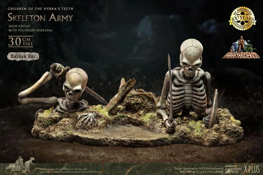 Jason and the Argonauts Gigantická socha z mäkkého vinylu Ray Harryhausen's Skeleton Army (Children of the Hydra's Teeth) Deluxe Ver. 32 cm produktová fotografia