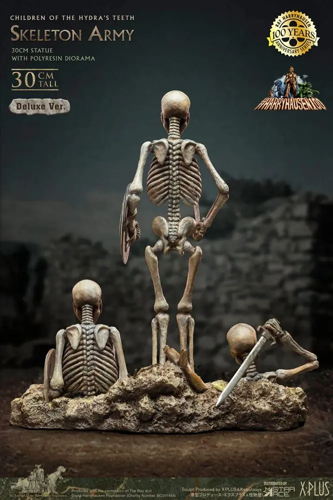 Jason and the Argonauts Gigantická socha z mäkkého vinylu Ray Harryhausen's Skeleton Army (Children of the Hydra's Teeth) Deluxe Ver. 32 cm produktová fotografia
