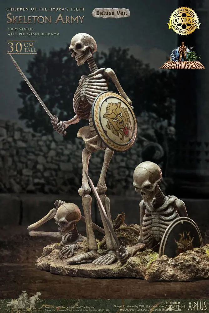 Jason and the Argonauts Gigantická socha z mäkkého vinylu Ray Harryhausen's Skeleton Army (Children of the Hydra's Teeth) Deluxe Ver. 32 cm produktová fotografia