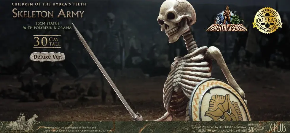 Jason and the Argonauts Gigantická socha z mäkkého vinylu Ray Harryhausen's Skeleton Army (Children of the Hydra's Teeth) Deluxe Ver. 32 cm produktová fotografia