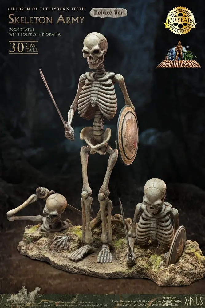 Jason and the Argonauts Gigantická socha z mäkkého vinylu Ray Harryhausen's Skeleton Army (Children of the Hydra's Teeth) Deluxe Ver. 32 cm produktová fotografia