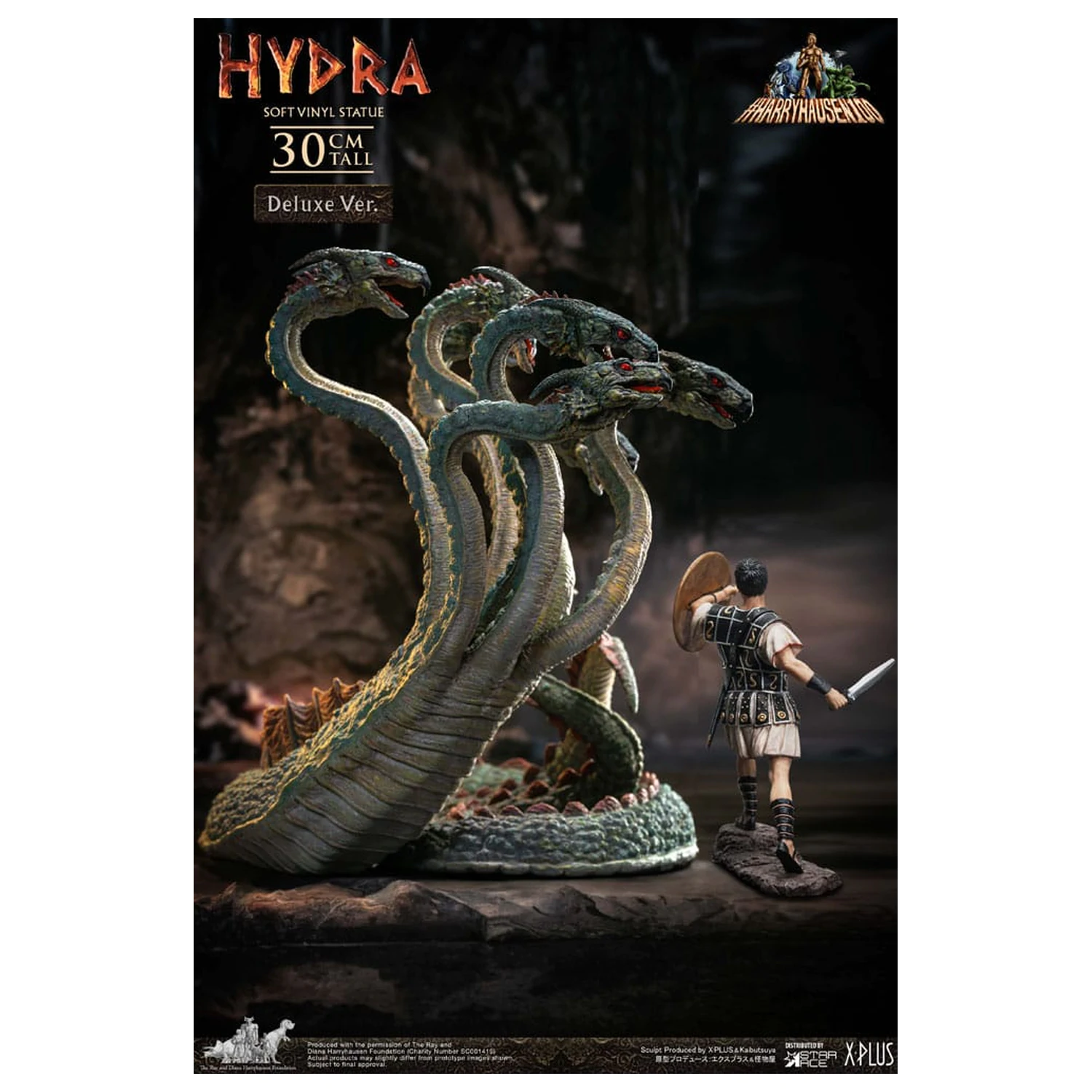 Jason and the Argonauts mäkká vinylová Socha Hydra Deluxe Verzia 30 cm produktová fotografia