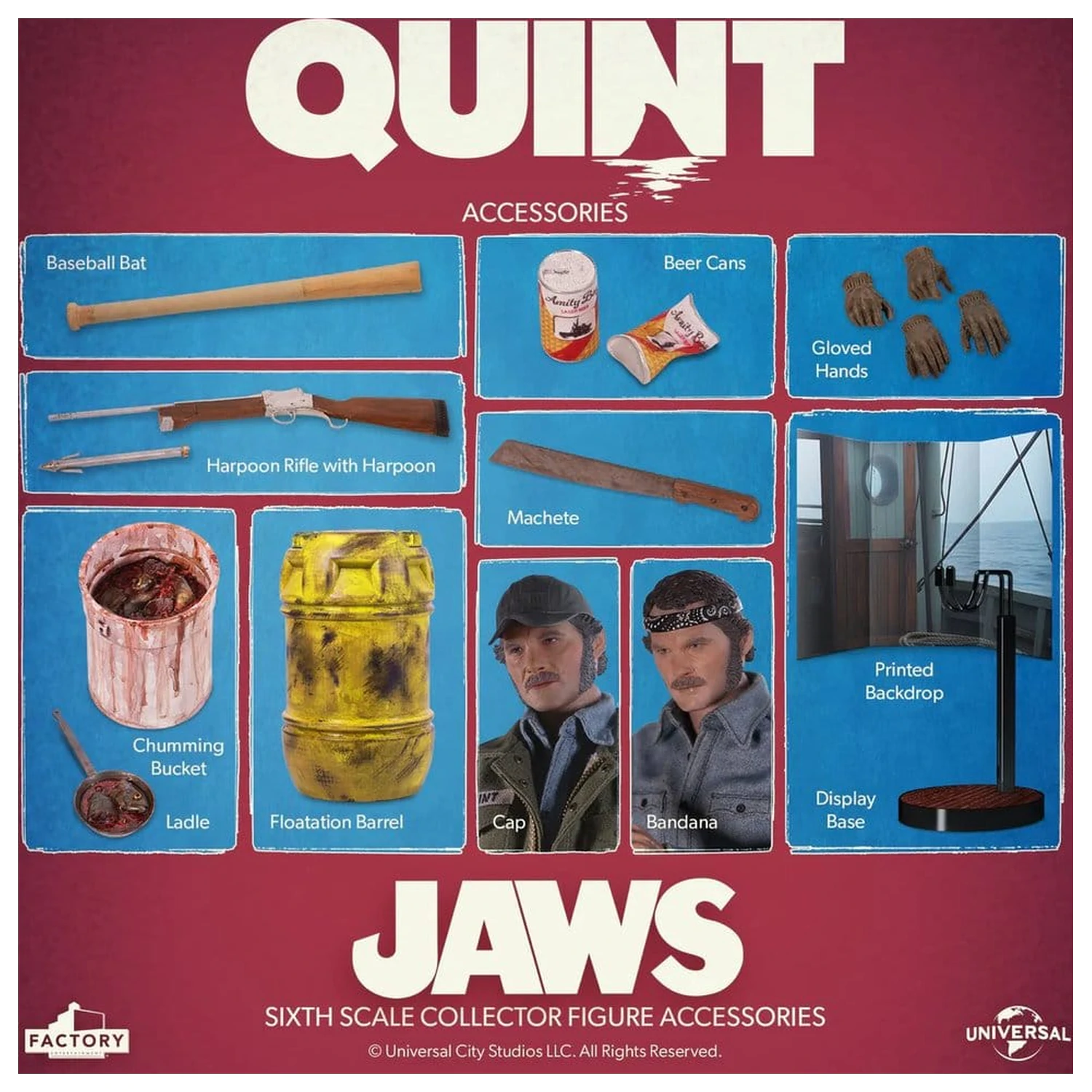 Jaws Akčná figúrka 1/6 Quint 15 cm produktová fotografia