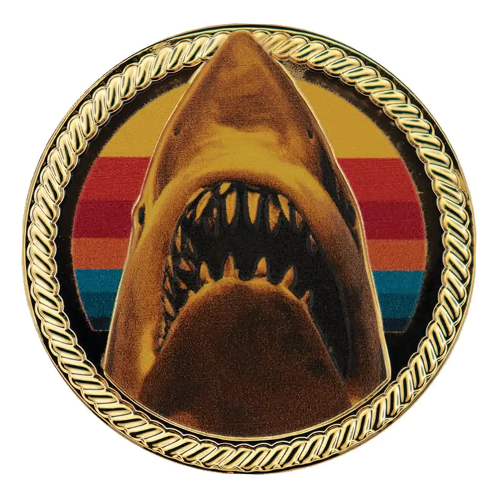 Jaws Zberateľská Minca 50th Anniversary 24k Gold Plated Limited Edition produktová fotografia