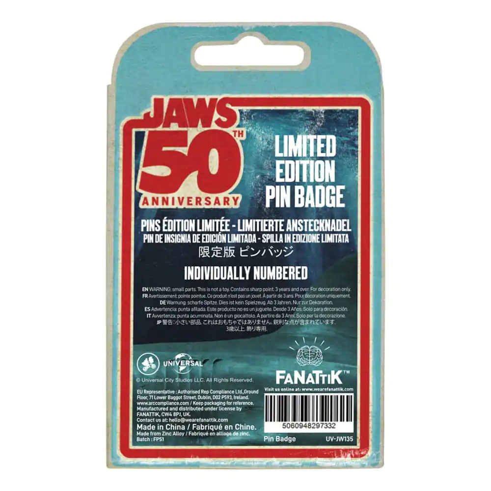 Jaws Pin Odznak 50. výročie Ship in Bottle produktová fotografia