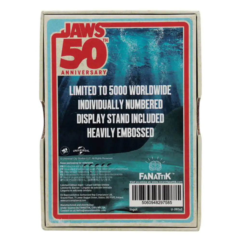 Jaws Ingot 50th Anniversary Plagát Limited Edition produktová fotografia
