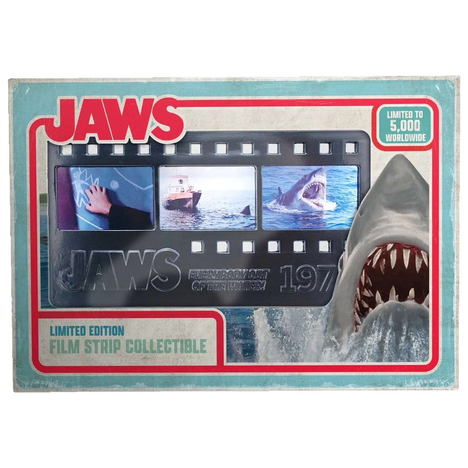 Jaws Ingot kovový filmový pásik zberateľská limitovaná edícia produktová fotografia