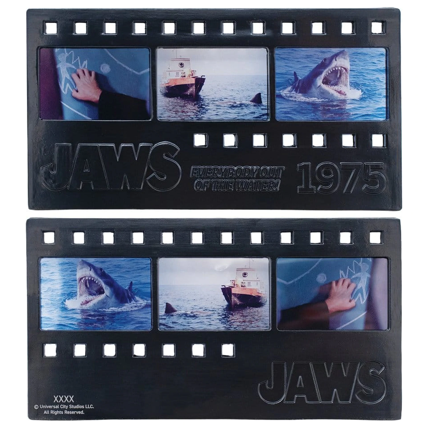 Jaws Ingot kovový filmový pásik zberateľská limitovaná edícia produktová fotografia