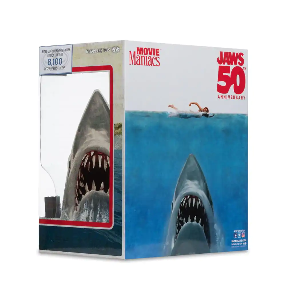 Jaws Movie Maniacs PVC soška Jaws (50th Anniversary) 16 cm produktová fotografia