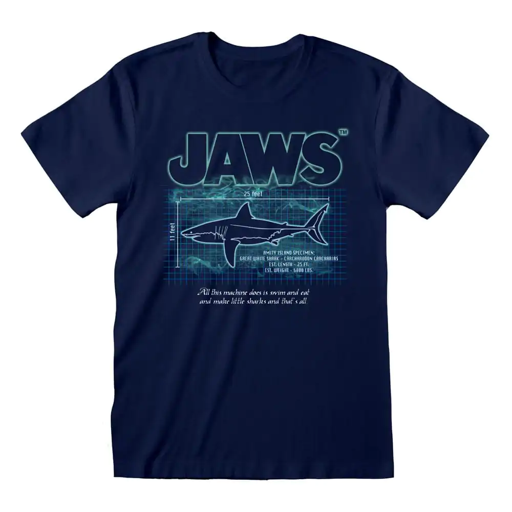 Tričko Jaws Great White Info produktová fotografia